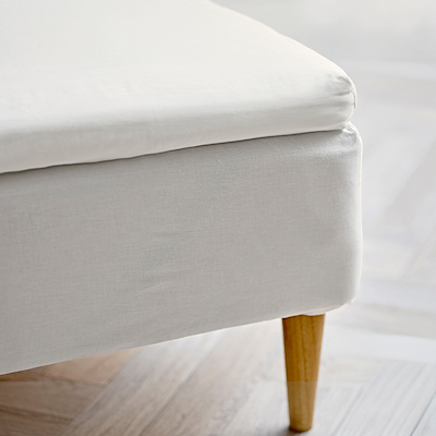 Södahl Organic Calm kuvertlagen hvid 180x200x8 cm