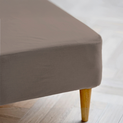 Södahl Organic Calm boxlagen taupe 140x200x30 cm