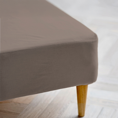 Södahl Organic Calm boxlagen taupe 180x200x30 cm