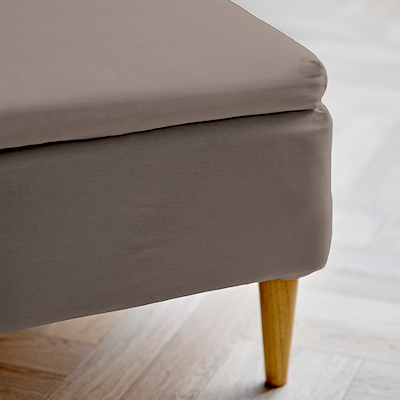 Södahl Organic Calm kuvertlagen taupe 140x200x8 cm