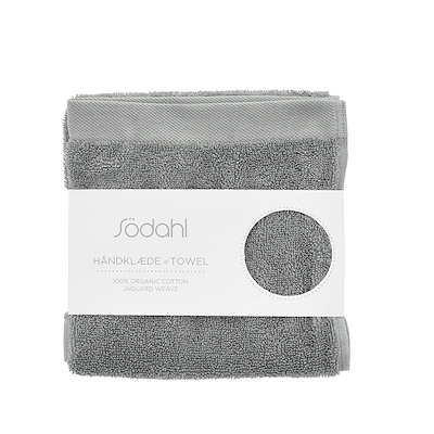 Södahl Organic Comfort håndklæde stone grey 40x60 cm