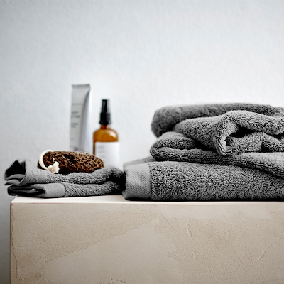 Södahl Organic Comfort håndklæde stone grey 40x60 cm