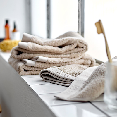 Södahl Organic Comfort håndklæde beige 40x60 cm