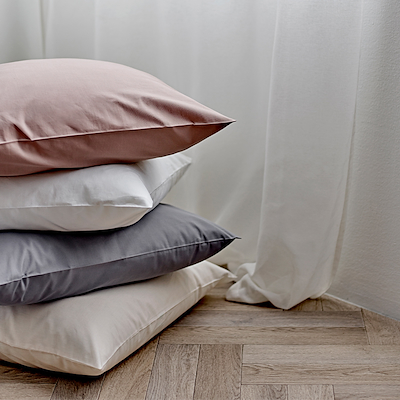 Södahl Organic Calm pudebetræk 2stk stone grey 60x63 cm