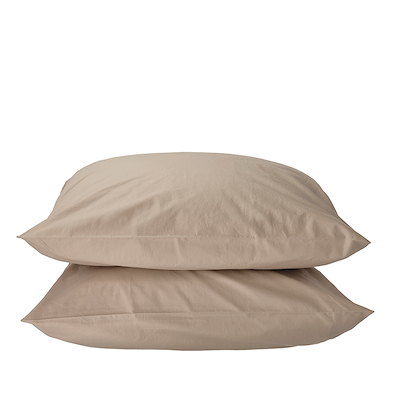 Södahl Organic Calm pudebetræk 2stk taupe 60x63 cm