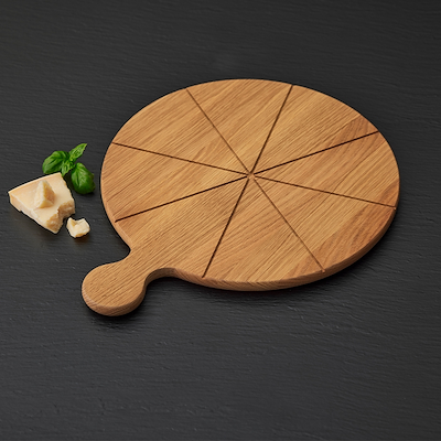 Morsø Foresta pizzaskærebræt med riller eg Ø35 cm