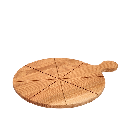 Morsø Foresta pizzaskærebræt med riller eg Ø35 cm