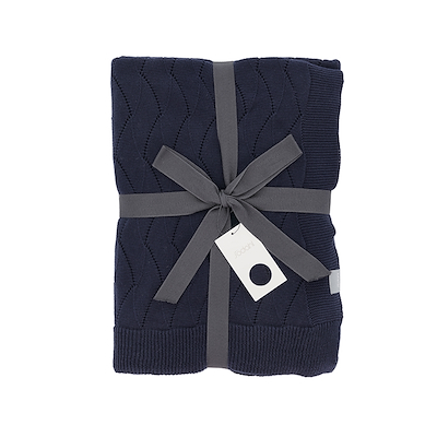 Södahl Gentle plaid marineblå 130x170 cm