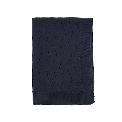 Södahl Gentle plaid marineblå 130x170 cm