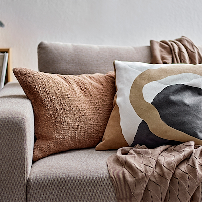 Södahl Bouclé pude taupe 40x60 cm