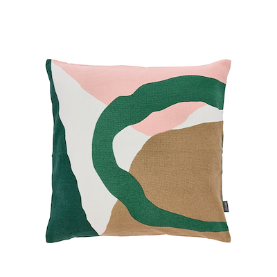 Södahl Collage pude grøn 45x45 cm