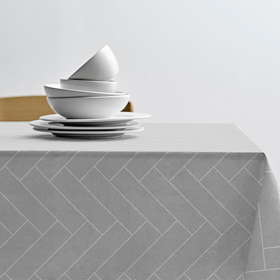 Södahl Tiles dug lys grå 180 cm