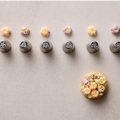 Blomsterbergs tyllesæt blomster 6 stk. stål