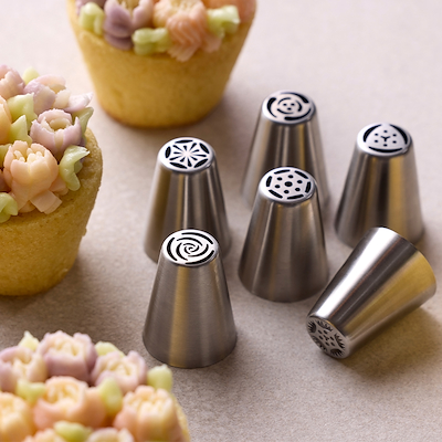 Blomsterbergs tyllesæt blomster 6 stk. stål