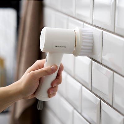 Nordic Sense elektrisk rengøringsbørste hvid
