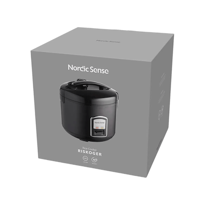 Nordic Sense riskoger sort 1,8 liter 700 watt