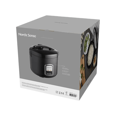 Nordic Sense riskoger sort 1,8 liter 700 watt