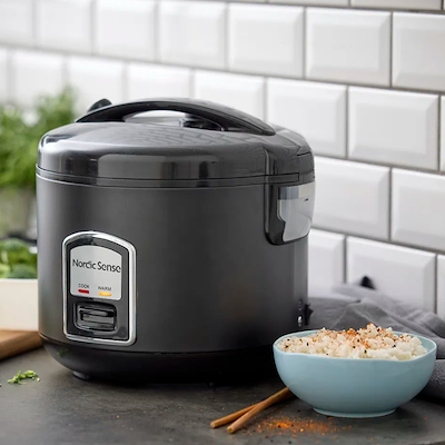 Nordic Sense riskoger sort 1,8 liter 700 watt