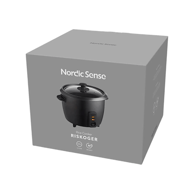 Nordic Sense riskoger sort 1,5 liter 500 watt