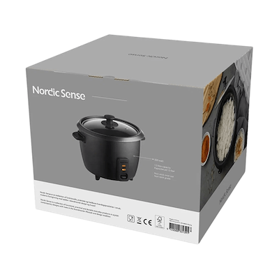 Nordic Sense riskoger sort 1,5 liter 500 watt