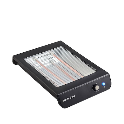 Nordic Sense flad brødrister sort 600 watt