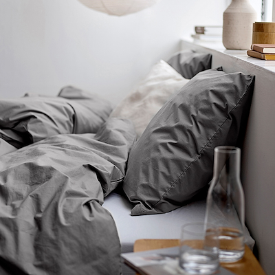 Södahl Whisper sengetøj stone grey 140x220 cm