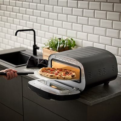 Nordic Sense elektrisk pizzaovn sort 1700 watt