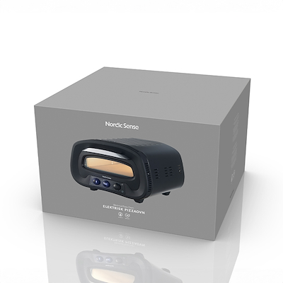 Nordic Sense elektrisk pizzaovn sort 1700 watt