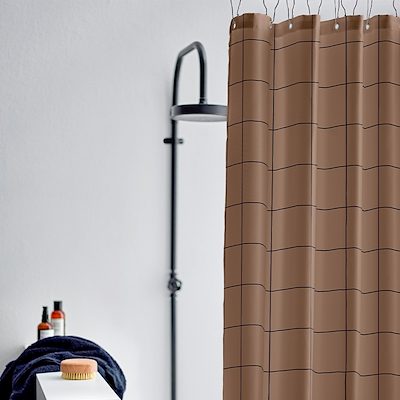 Södahl Vista badeforhæng taupe 180x200 cm