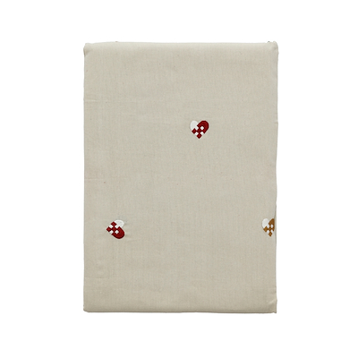 Södahl Christmas Hearts dug rød Ø180 cm