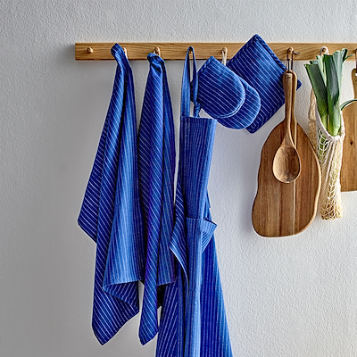 Södahl Organic Line forklæde royal blue 70x91 cm