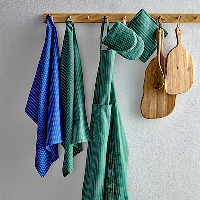 Södahl Organic Line viskestykke 2 stk grøn 50x70 cm