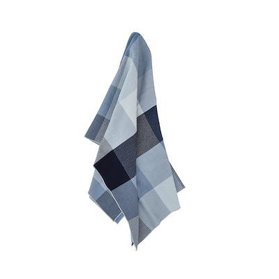 Södahl Artisan sengetæppe navy/blå 260x250 cm