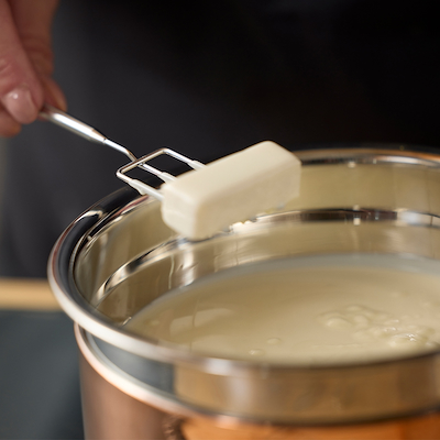 Blomsterberg røreskål stål med silikonebund 1,5 liter