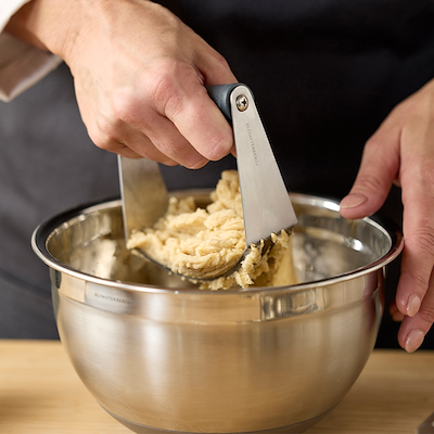 Blomsterbergs røreskål stål med silikonebund 3 liter