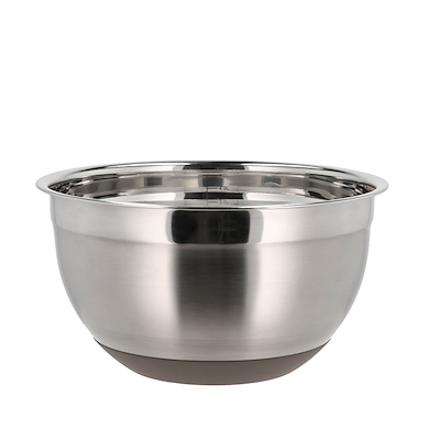 Blomsterbergs røreskål stål med silikonebund 5 liter