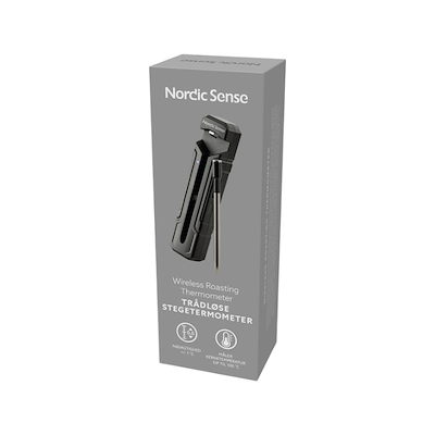 Nordic Sense trådløst stegetermometer stål/sort
