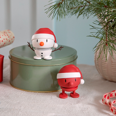 Hoptimist Soft Santa Bumble rød 7,2 cm