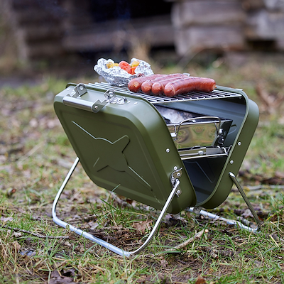 Xplore It To Go BBQ kulgrill grøn 40x31,5x32 cm