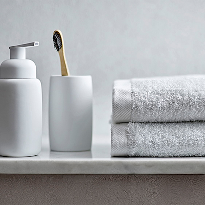 Södahl Organic Comfort håndklæde white 40x60 cm