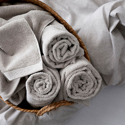 Södahl Organic Comfort håndklæde light grey 40x60 cm