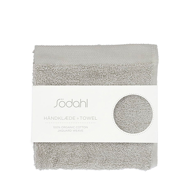 Södahl Organic Comfort håndklæde light grey 40x60 cm