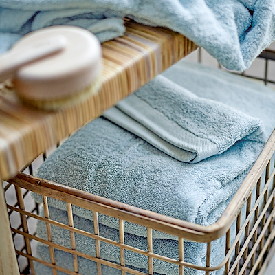 Södahl Organic Comfort vaskeklud linen blue 30x30 cm