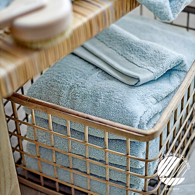 Södahl Organic Comfort håndklæde linen blue 40x60 cm