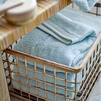 Södahl Organic Comfort håndklæde linen blue 50x100 cm