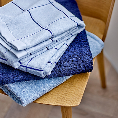 Södahl Organic Comfort håndklæde linen blue 50x100 cm
