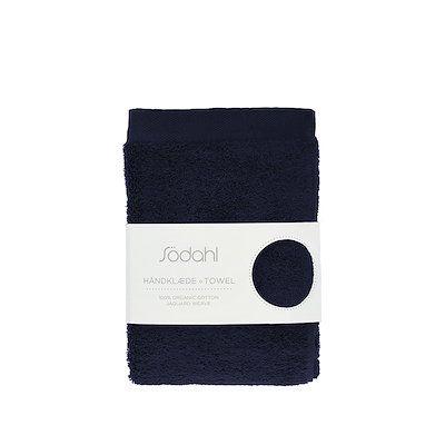 Södahl Comfort Organic håndklæde marineblå 50x100 cm