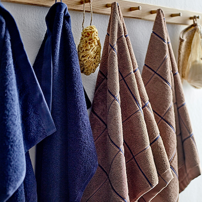 Södahl Comfort Organic håndklæde navy blue 70x140 cm