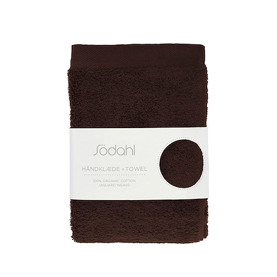 Södahl Comfort Organic håndklæde coffee brown 50x100 cm