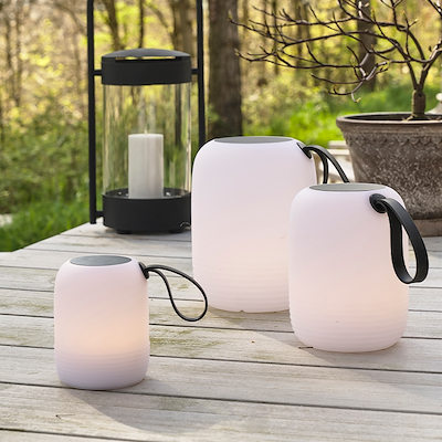 Villa Collection HAV Solar LED lampe hvid H23 cm